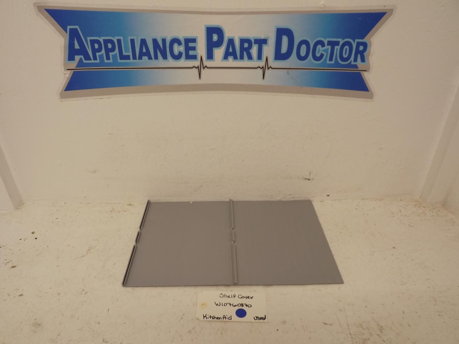 KitchenAid Refrigerator W10760870 Shelf Cover Used KitchenAid Refrigerator W10760870 Shelf Cover Used
